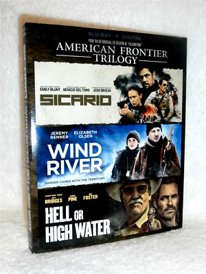 American Frontier Trilogy: Sicario/Wind River/Hell or High Water (Blu-ray) NEW 