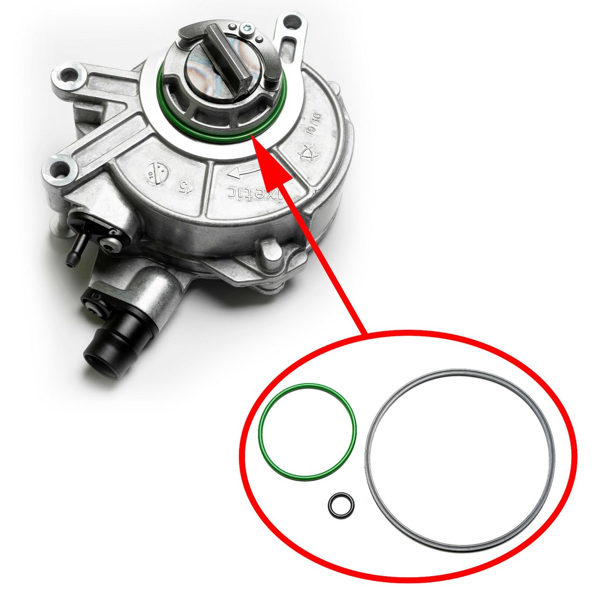 Vacuum Pump Repair Kit BMW N63, N63N, S63 11668605976 Reseal Kit 