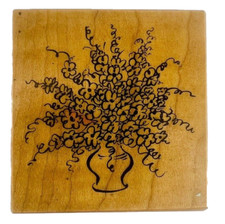 Vintage Psx Flower Table Arrangement Rubber Stamp F3075
