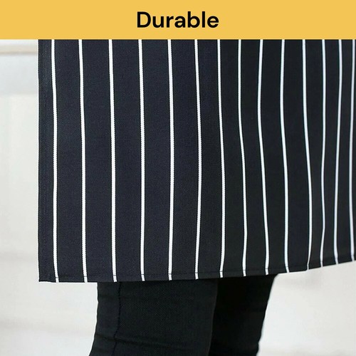 Apron Hanging Neck Cooking Kitchen Apron Bib Baking Bar BBQ Chefs w/ 2 Pockets - Picture 7 of 14