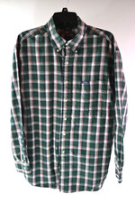 Vtg Chaps Ralph Lauren Mens Dress Shirt Size L Large Easy Care L/S Button Down