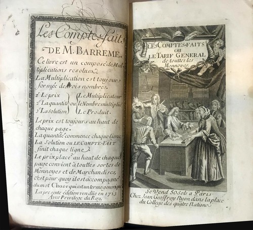 1723 French Money Coin Changes Engraving - J. Nyon. Antiquarioan Book - RARE!