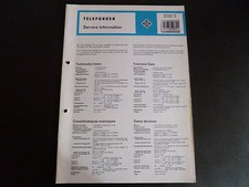 Schaltbild  Service Informationen Telefunken  Mischpult TR / TS