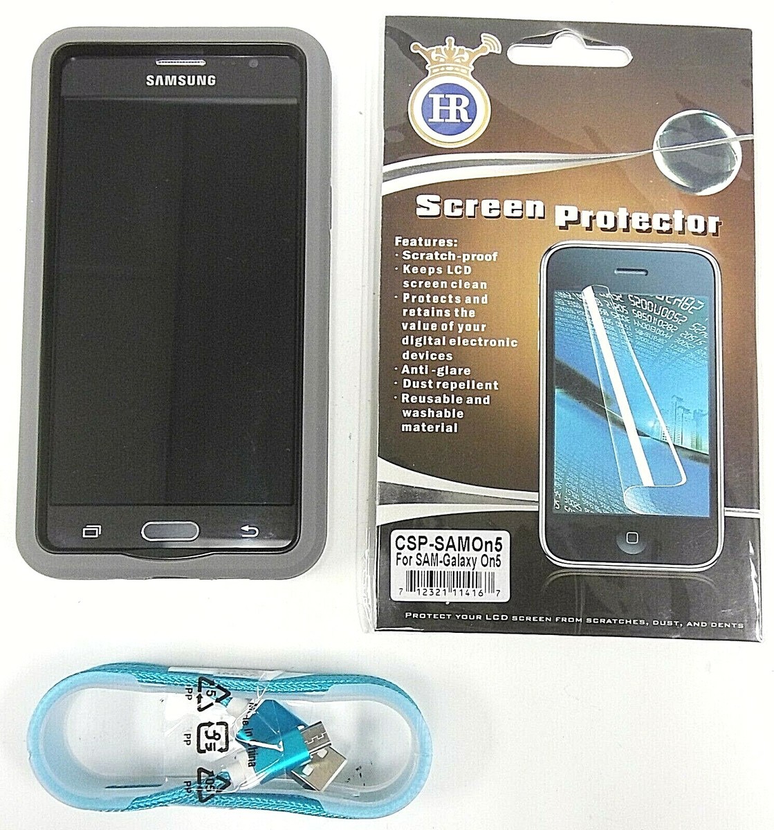 Guard Protector Samsung Galaxy On5 Pro Back Cover Tempered Glass