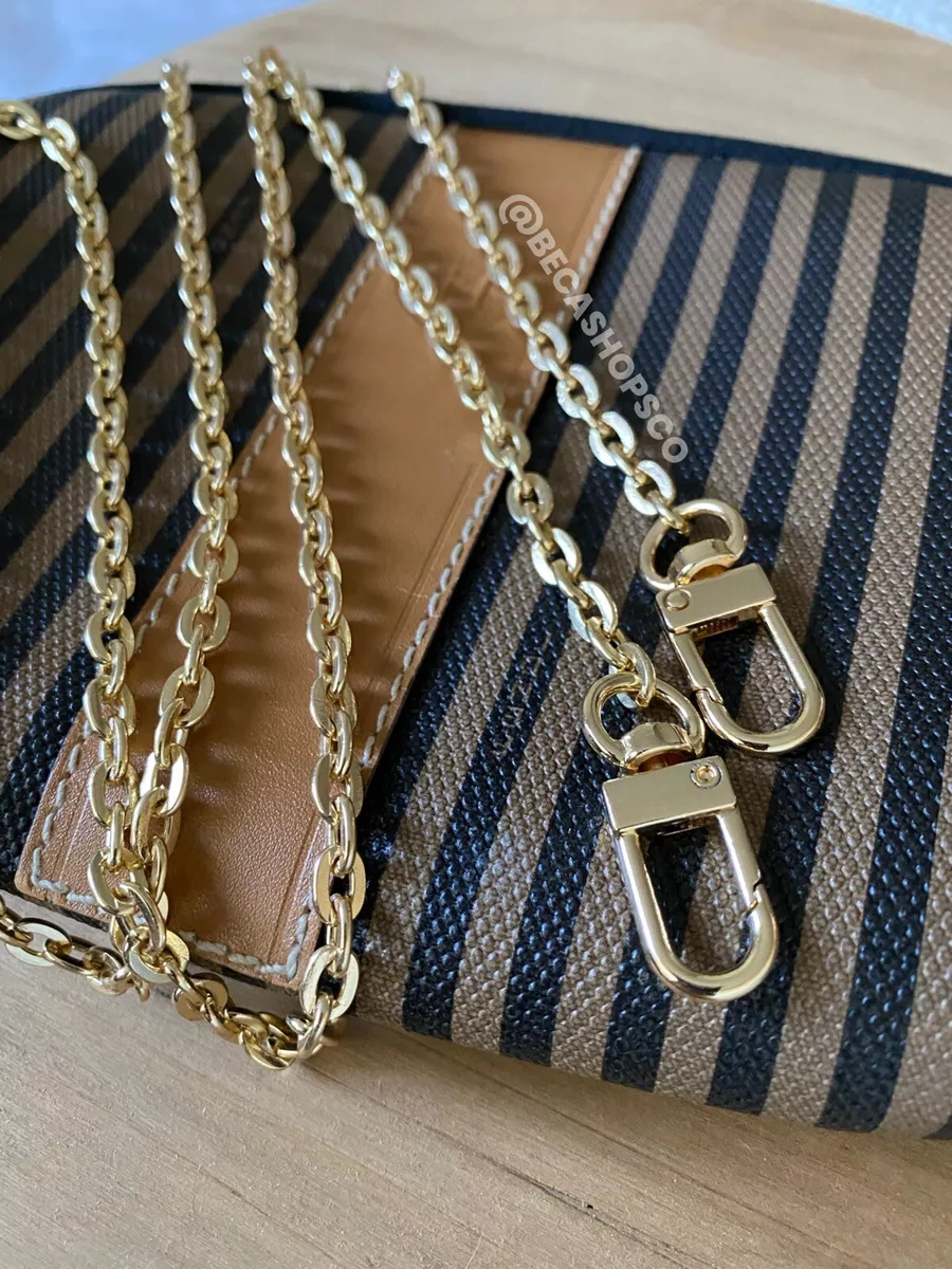 Gold Crossbody Oval Chain Strap Replacement for Louis Vuitton