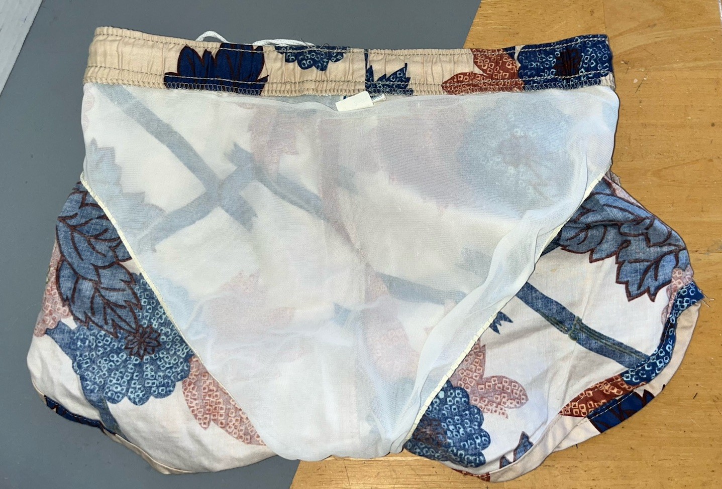 VTG 70s 80s California Shores Swim Trunks Suit Shorts Men’s Floral Sz Medium 32”