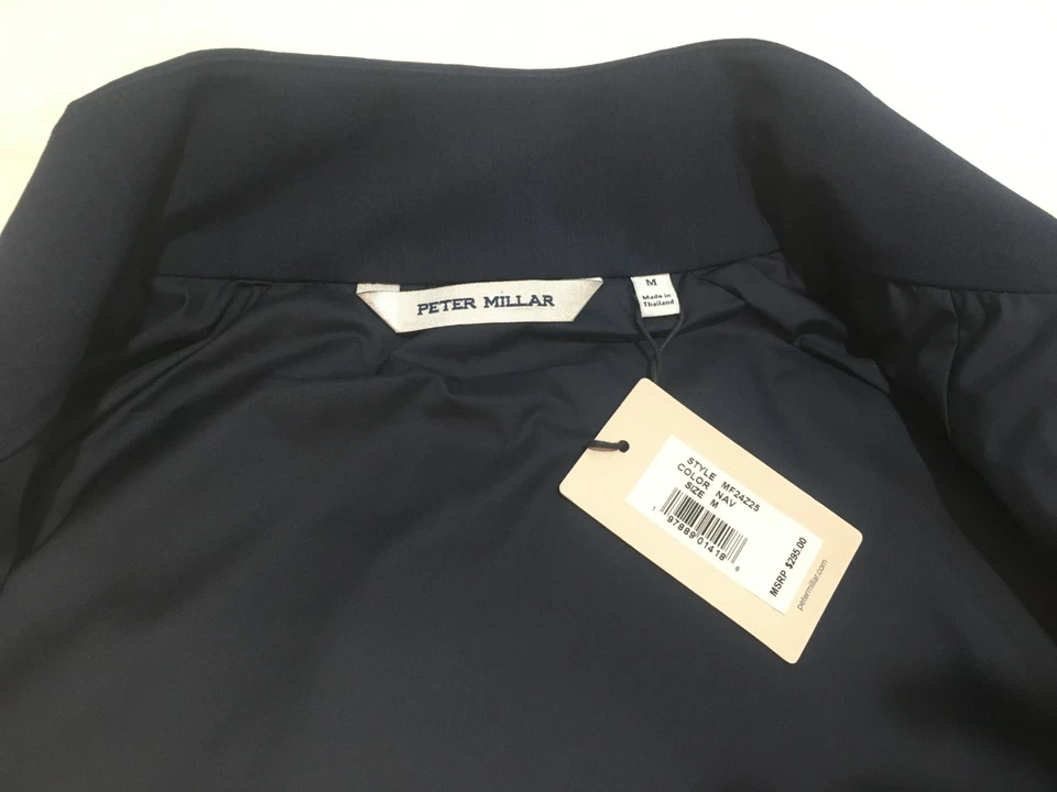 NWT $295.00 Peter Millar Crown Newport City Coat Navy Blue Size MEDIUM - Image 2 of 3