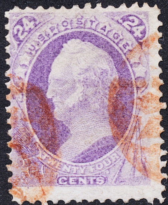 U.S. Large Banknote #153 F/VF 24c Purple '26 CV $160.00