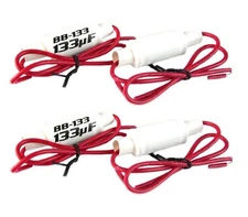 2 Pair of 300Hz 4-Ohm In-line Noise Filter Speaker Bass Blocker BB-133 Audiopipe