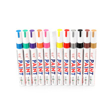12PC Waterproof Permanent Paint Marker Pen Car Tyre Tire Tread Rubber M