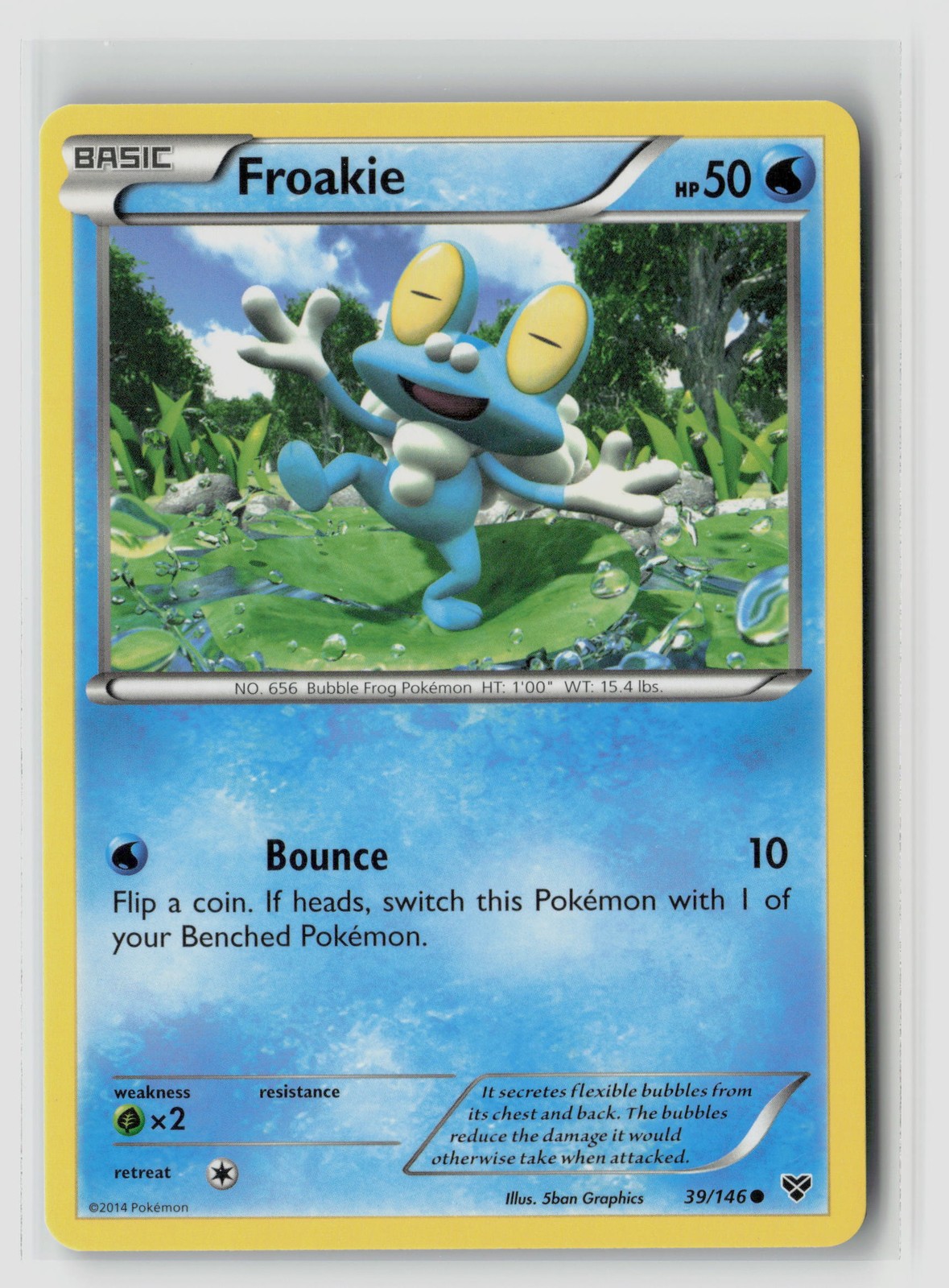 Froakie #39/146 Xy Base Set Common Pokemon TCG LP