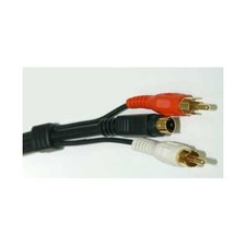 S-Video RCA AV Cable 50FT Composite Audio Video Cable Male to Male SVHS
