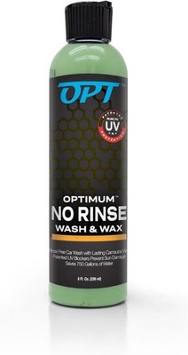 Optimum No Rinse Wash and Wax 8oz Rinseless Car Cleaner with Carnauba UV