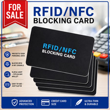 5 Pack RFID Blocking Card Protects Entire Wallet, NFC Debit Credit Cards New