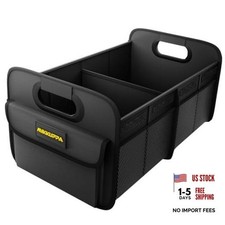 Car Trunk Organizer - 75L Collapsible SUV Trunk Organizer Large Black