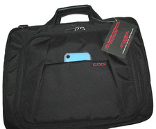NWT CODi PADDED LAPTOP 15 SECTION BAG CASE w/LUGGAGE  SHOULDER STRAP ,KEY CLIP