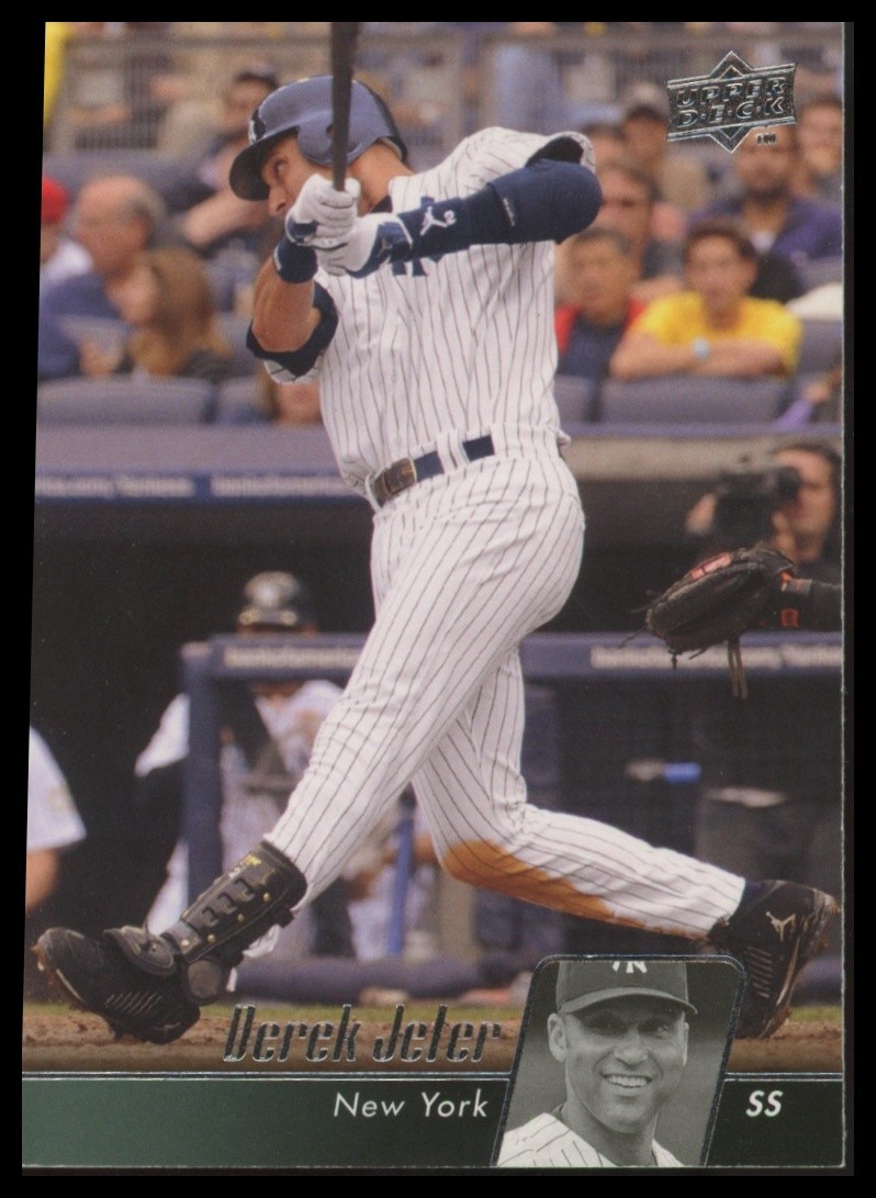 Derek Jeter #345 Baseball Cards 2010 Upper Deck trading card — raw and PSA graded price guide