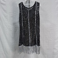 Art Stone "Gatsby" Black Women's Dance Costume Size Extra Large Adult Brand New