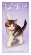 Yoga Kittens OFFICIAL | 2026-2027 3.5x6.5" Monthly Pocket Planner Calendar