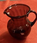Vintage Murano Glass Italy Mini Pitcher Amethyst Purple Blenko