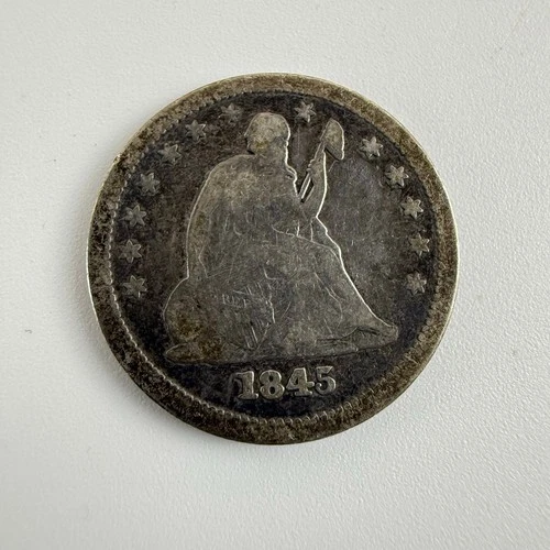 1845 Seated Liberty Quarter G Good