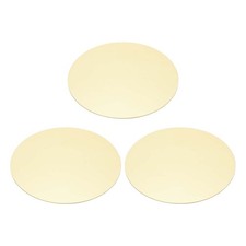 3 Pcs Metal Stamping Blanks, 100mm Round Stamping Tags, 0.5mm Thick, Brass Tone