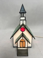 Forma VItrum Tiny Town Church Illuminated Artist Bill Job Retired #197