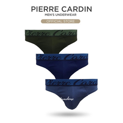 PIERRE CARDIN Men's Underwear Cotton Size S M L XL 2XL  - Random Color 3pcs