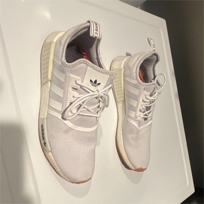 adidas NMD Men s Low Top Lace Up White Boost Running Sneakers Rubber Outsole
