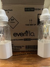 Evenflo Classic Glass Feeding Bottle Clear, 8-Ounce - 6 Bottles 1018311