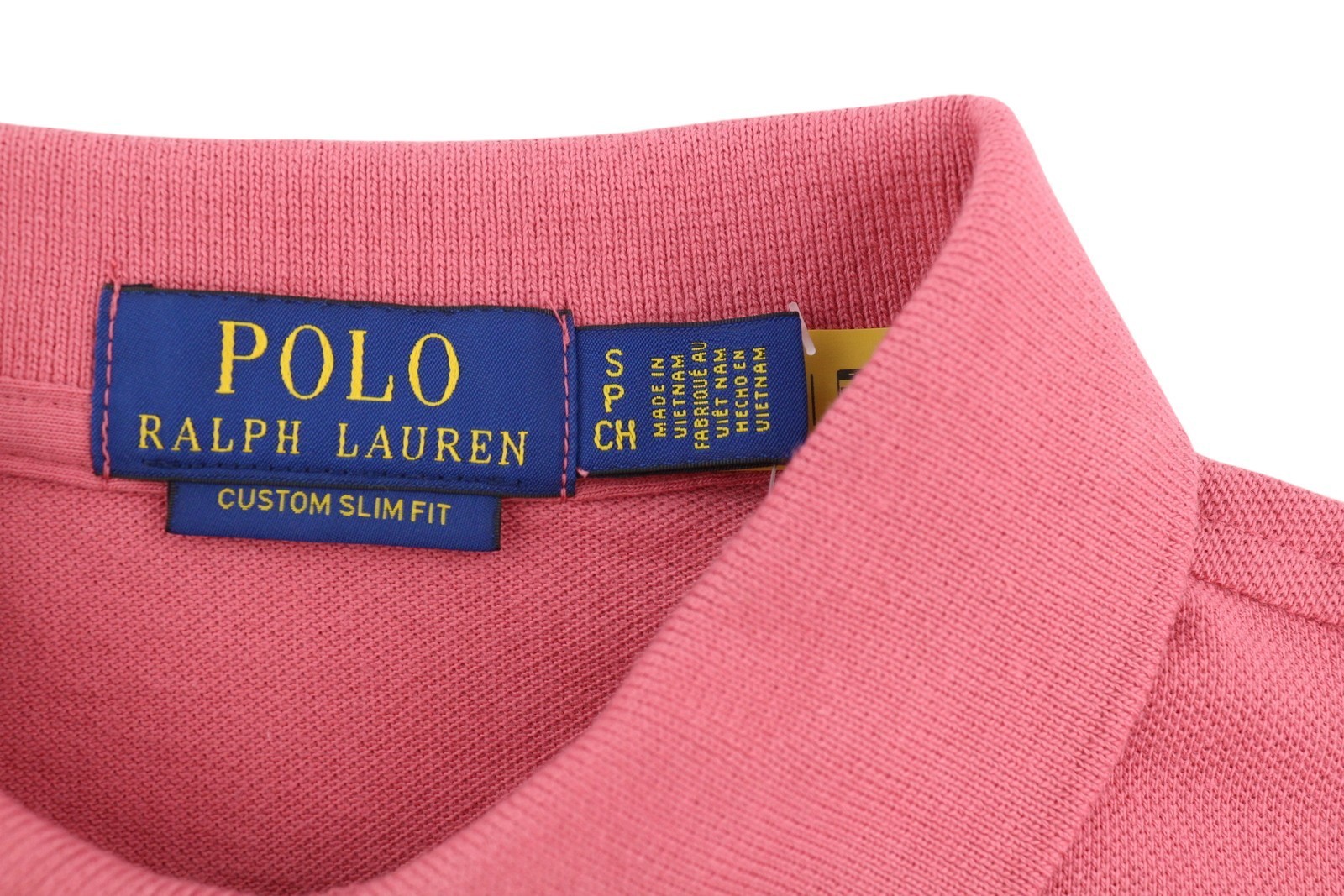 RALPH LAUREN Custom Slim Fit Men's T-Shirt S Red Polo Short Sleeve RRP119 image 5