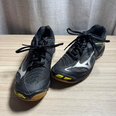 Mizuno Wave Lightning Z3 Volleyball Shoes Womens 9 Black Silver Court Shoes