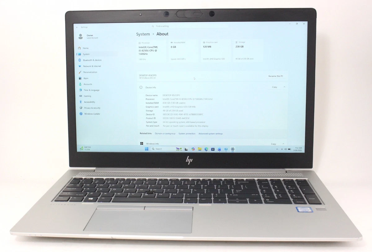 HP PC Laptops & Netbooks HP EliteBook 850 for Sale - Shop New
