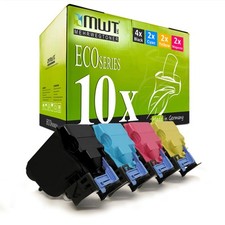 10x Eco Toner replaces Konica Minolta TNP27C TNP27K TNP27M TNP27Y TNP27