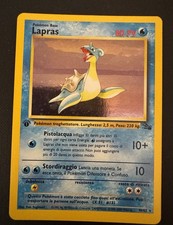 Pokemon Lapras 10/62 Holo Fossil 1 Ed - Prima Edizione Wizards ITAVintage