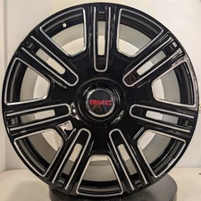 24" Flow Forged Wheels Fits GMC Yukon Denali Sierra XL AT4 SLE SLT Floater Caps