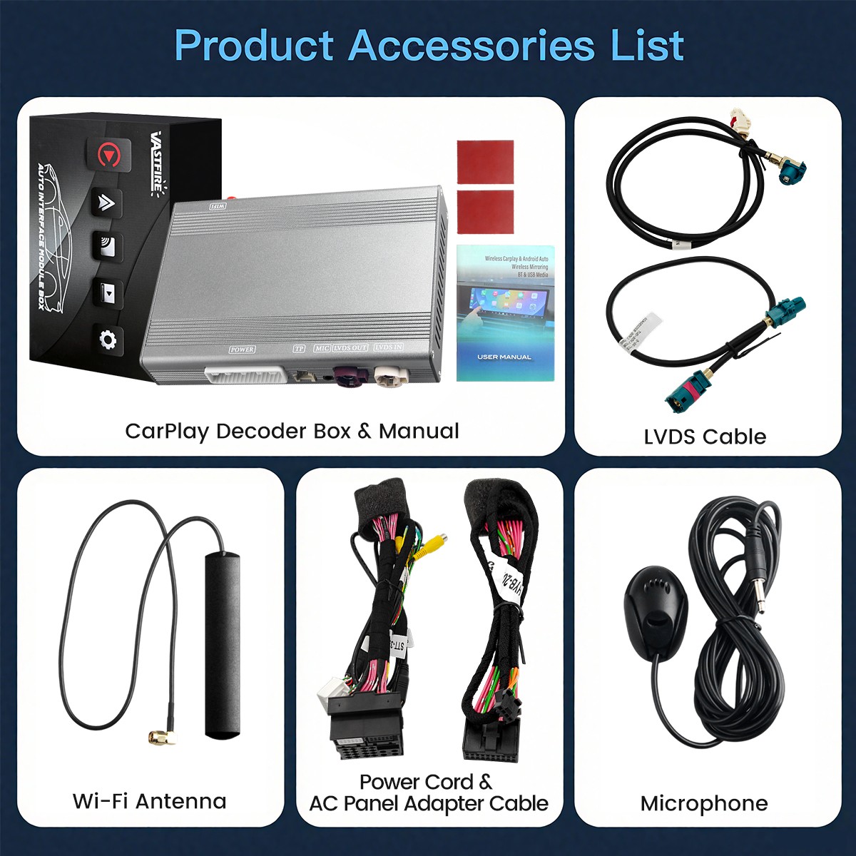 Wireless Carplay Android Auto Interface For Lamborghini Huracan LP610 2014-2018