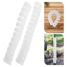 4 Pcs Plastic Tree Bark Protector Trunk Wrap for Trees Widen Spiral
