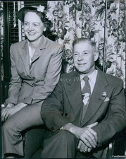 News Photo Former Ok Gov Roy Turner & Wife'S Cattle In Show Politics 6X8