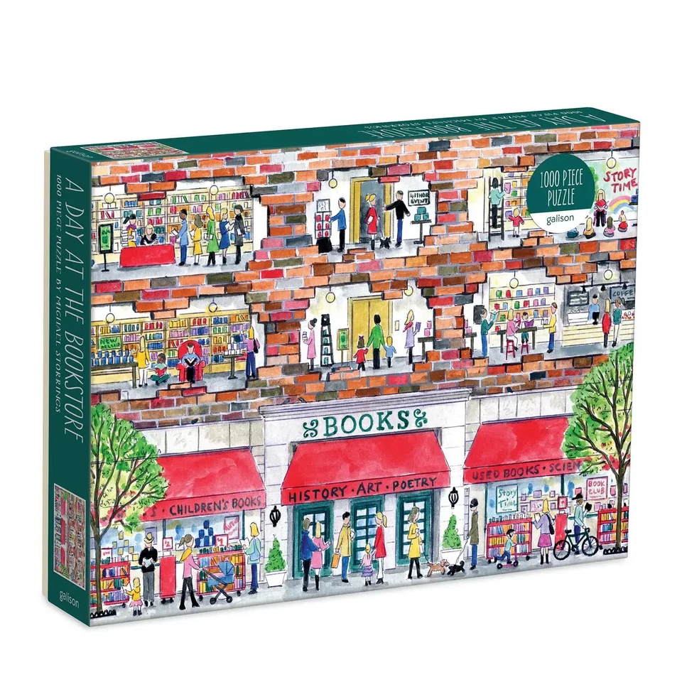 ABRAMS & CHRONICLE BOOKS Michael Storrings A Day at the Bookstore 1000 Piece Puzzle Michael Storrings