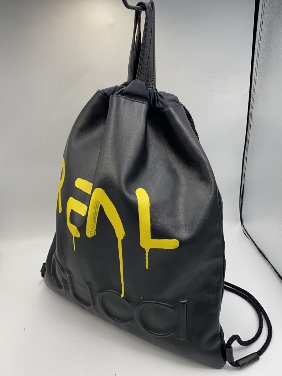 GUCCI Drawstring Backpack Ghost BLK - image 2