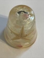 Decorative Glass Thimble Vintage Souvenir Collectible