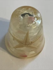 Decorative Glass Thimble Vintage Souvenir Collectible