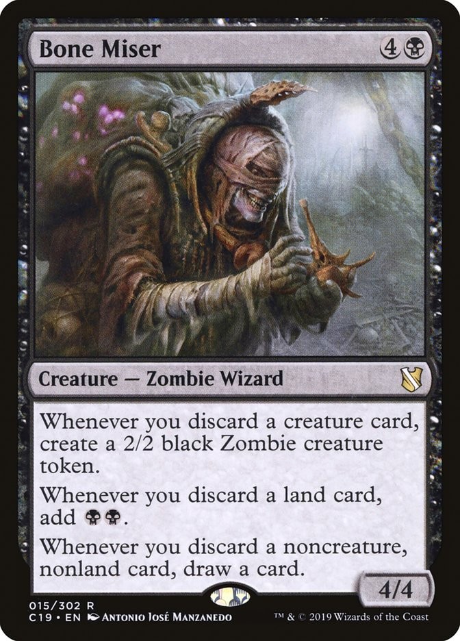 MTG Bone Miser  - Commander 2019 #015