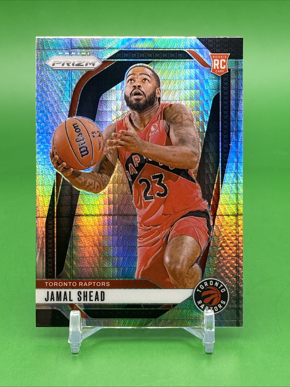 2024-25 Panini Prizm Jamal Shead RC Hyper Rookie #241 Raptors