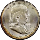1948-1963 Franklin Half Dollars AU/BU - 90% Silver - FREE SHIPPING!