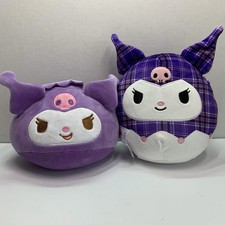 Lot of- Sanrio  Kuromi Dumpling Plush/HELLO KITTY KUROMI Squishmallows Plush