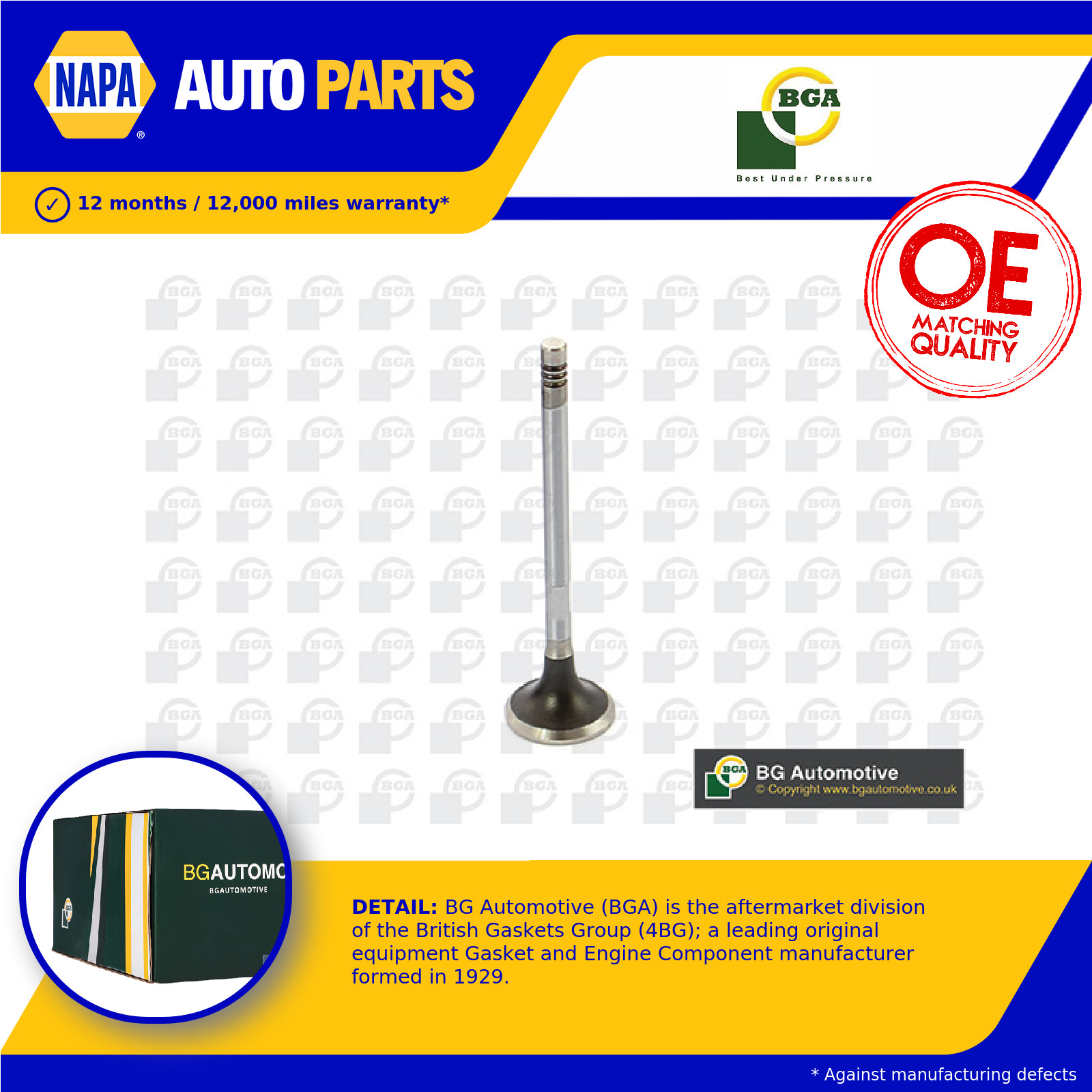 Exhaust Valve fits RANGE ROVER VELAR L560 3.0D 2017 on BGA Quality Guaranteed