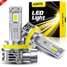 AUXITO H11 H8 LED Headlight Bulbs Kit High Low Beam Super Bright 6500K White M6S