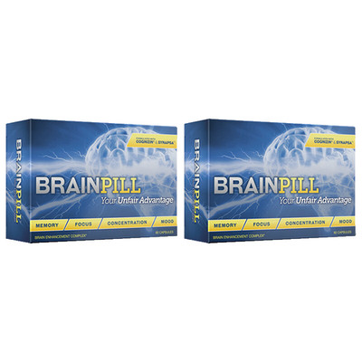 BRAINPILL Nootropics Focus Memory Mental Stamina Brain Pill Supplement 2 Months